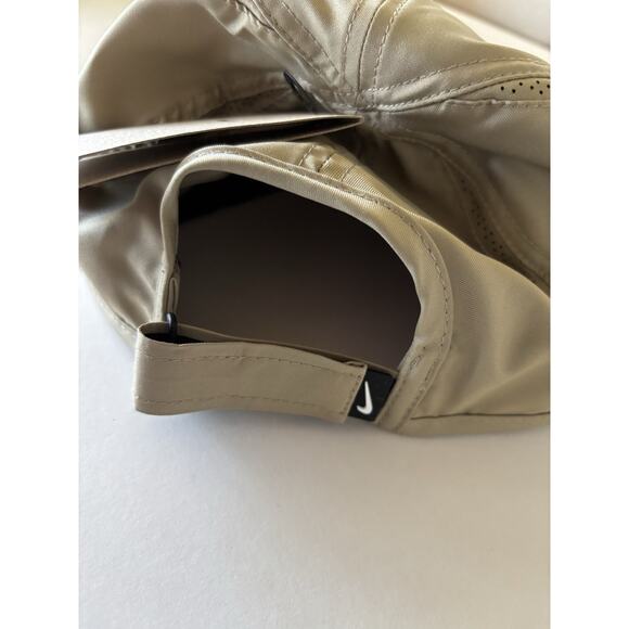 Nike Dri FIT Size L/XL Club Unstructured Featherlight Cap Khaki White FB5682 247 - Picture 9 of 13